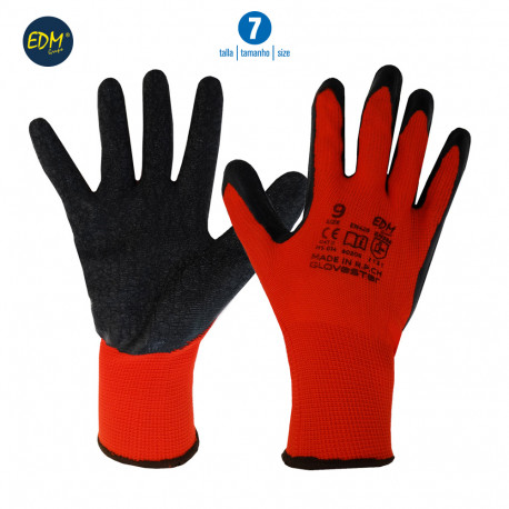 8425998802047 80204 GUANTES TALLA 7 SOPORTE POLYESTER Y RECUBRIMIENTO DE LATEX 80204