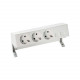 42403020-133 KIT SOBREMESA 3 SCHUKO 2 VENTANAS PARA RJ45 ALUM.