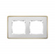 8201620-245 MARCO 2 ELEM. BLANCO BASE ORO