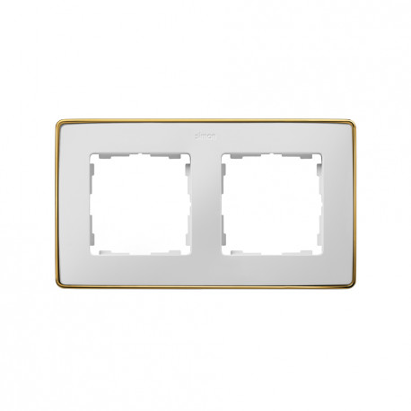8201620-245 MARCO 2 ELEM. BLANCO BASE ORO