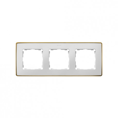 8201630-245 MARCO 3 ELEM. BLANCO BASE ORO