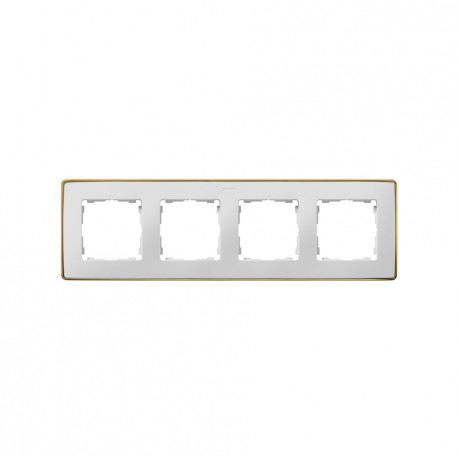 8201640-245 MARCO 4 ELEM. BLANCO BASE ORO