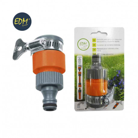 8425998749700 74970 ENCHUFE PARA GRIFO SIN ROSCA CON ABRAZADERA Y ENCHUFE RAPIDO