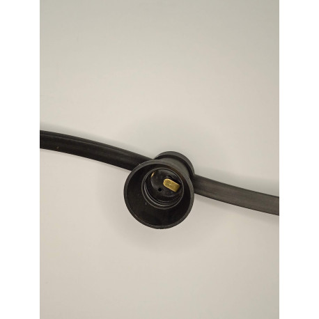 687.690 PORTALAMPARA  ROSCA E-27 COLGANTE NEGRO