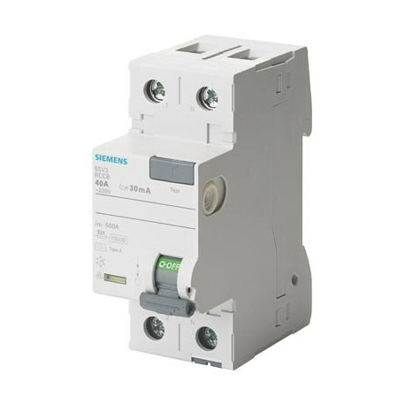 5SV3314-6KK01 DIFERENCIAL 2x40A 30MA 70MM SI