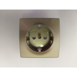 70936.22 TAPA BASE DE ENCHUFE 2P+TTL TITANIO