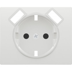 18724-USB TAPA BASE SCHUKO + 2 USB BLANCO POLAR
