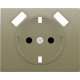 22724-USB-DM TAPA BASE SCHUKO + 2 USB DORADO MALTA