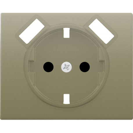 22724-USB-DM TAPA BASE SCHUKO + 2 USB DORADO MALTA