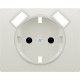 22724-USB-BS TAPA BASE SCHUKO + 2 USB BLANCO SATIN