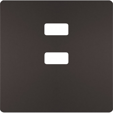 5TG1378-0CH TAPA CARGADOR DOBLE USB CHOCOLATE