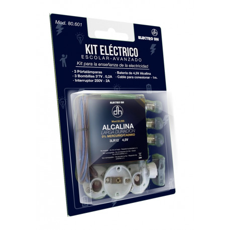 80.601 KIT ELECTRICO ESCOLAR C/3 PORTALAMPARAS