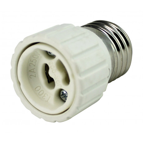12.100 ADAPTADOR BOMBILLAS E-27 A GU10