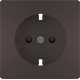 5UH1273-2CH TAPA SCHUKO,PROT.INF., STYLE CHOCOLATE