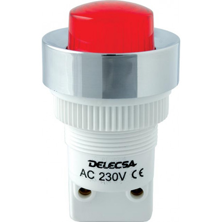 D-1411-220-AL PILOTO D-1411 220V  LED AMBAR DELECSA