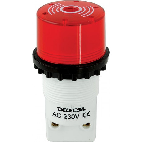 D-714-220-R PILOTO ZUMBADOR D714 220V ROJO BORNES