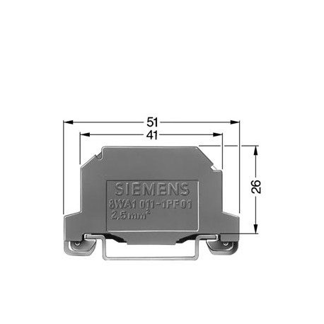 8WA1011-1PF11 BORNA 2,5 MM VERDE-AMARILLA