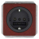 5UB1650 BASE ENCHUFE CON T.T. ARCE ROJO