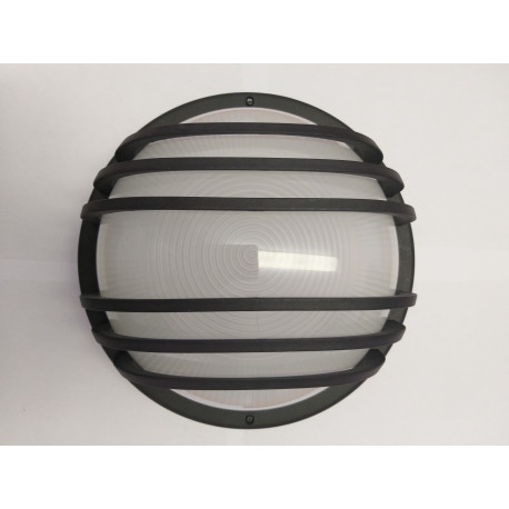 F-00523-N APLIQUE LUCERO REDONDO 1X E-27 20W NEGRO