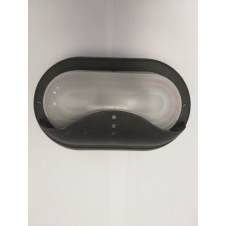 F-00518-N APLIQUE OVAL NEGRO 1XE-27 11W