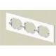 73653 PLACA PARA 3 MECANISMOS UNIVER