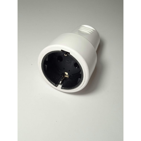 00724-B BASE AEREA DE PVC 2P+T LATERAL BLANCO