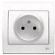 3022-B BASE ENCHUFE 2P NORMAL BLANCO