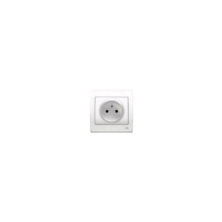 3022-B BASE ENCHUFE 2P NORMAL BLANCO