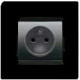18022-AT BASE ENCHUFE 2P NORMAL NEGRO ANTRACITA