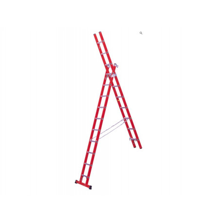 FI3502 ESCALERA FIBERGLAS 2 TRAMOS 12+12 PELDAÑOS