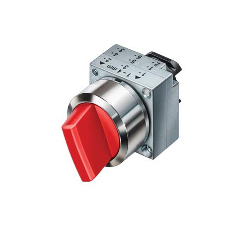 3SB3500-2DA21 MANIJA I-0-II CON ENCLAV. ROJO METALICO