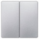 5TG6245 I-SYS,TECLA DOBLE,ALUMINIO MET