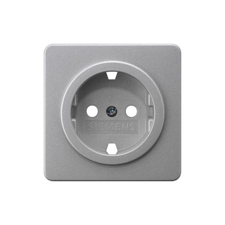 5UH1064 PLACA ENCHUFE PLATA DELTA PROFIL