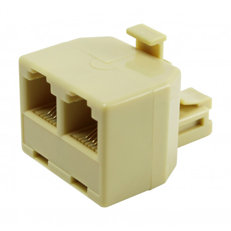 39.015/8/8 ADAPTADOR TELEFONICO MODULAR DOBLE 8p 8c