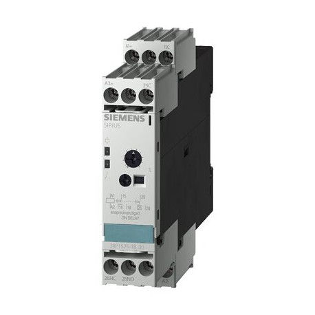 3RP1525-1BP30 RELE DE TIEMPO 2 CONMUTADORES 15 GAMAS DE TIEMPO 220-240VAC 50/60HZ 24V AC/DC