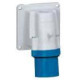 57584 CLAVIJA MURAL AZUL 220V 16A 2P+T
