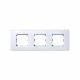 27773-60 PLACA 3 ELEMENTOS (BLANCO MATE