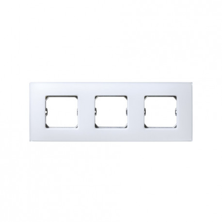 27773-60 PLACA 3 ELEMENTOS (BLANCO MATE